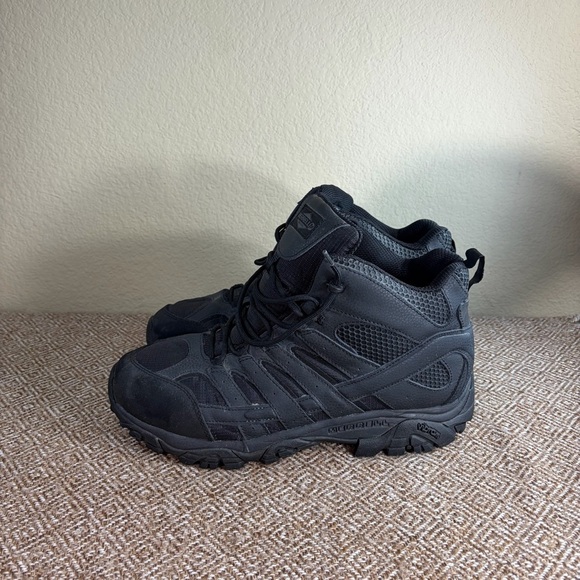 Merrell Moab 2 Mid Tactical Duty Boots Men\'s Sz 13W Black Vibram Sole Outdoor main image 6